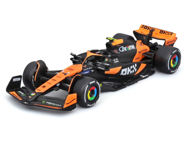 Mașină model McLaren, Bburago, Lando Norris, livery Miami, MCL38 🔥