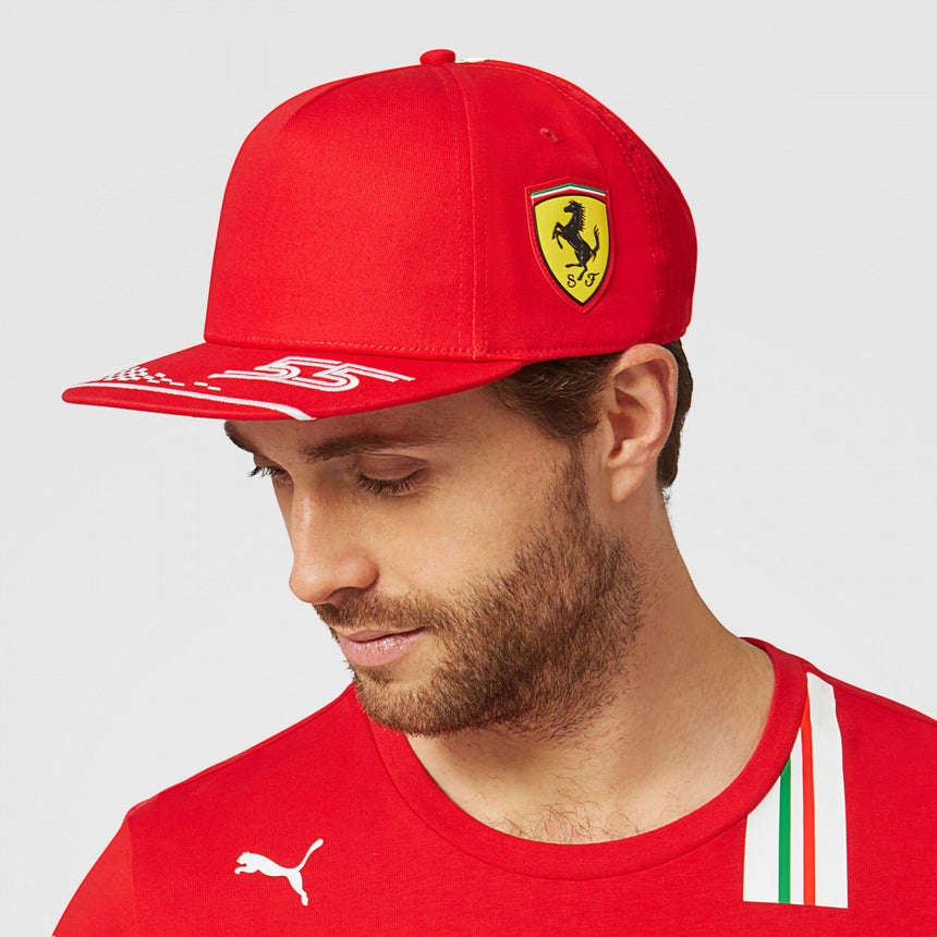 Sapca de Flatbrim, Puma Ferrari Carlos Sainz, Barbat, Rosu, 2021 - FansBRANDS®