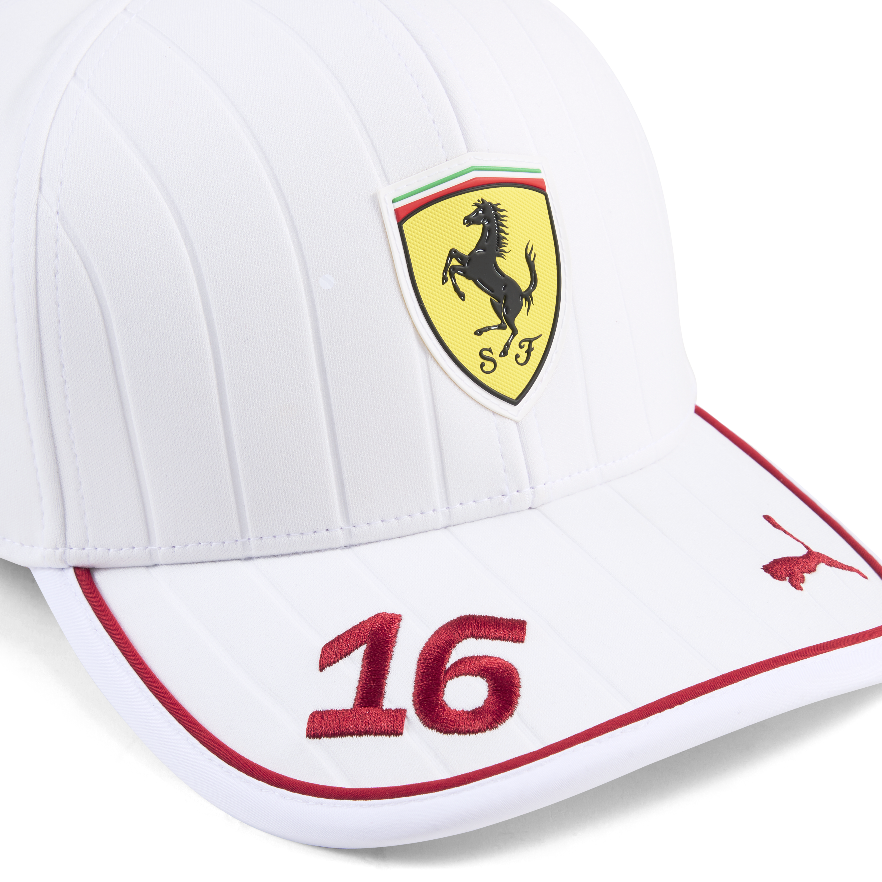 Șapcă de baseball Ferrari, Charles Leclerc, albă 🔥