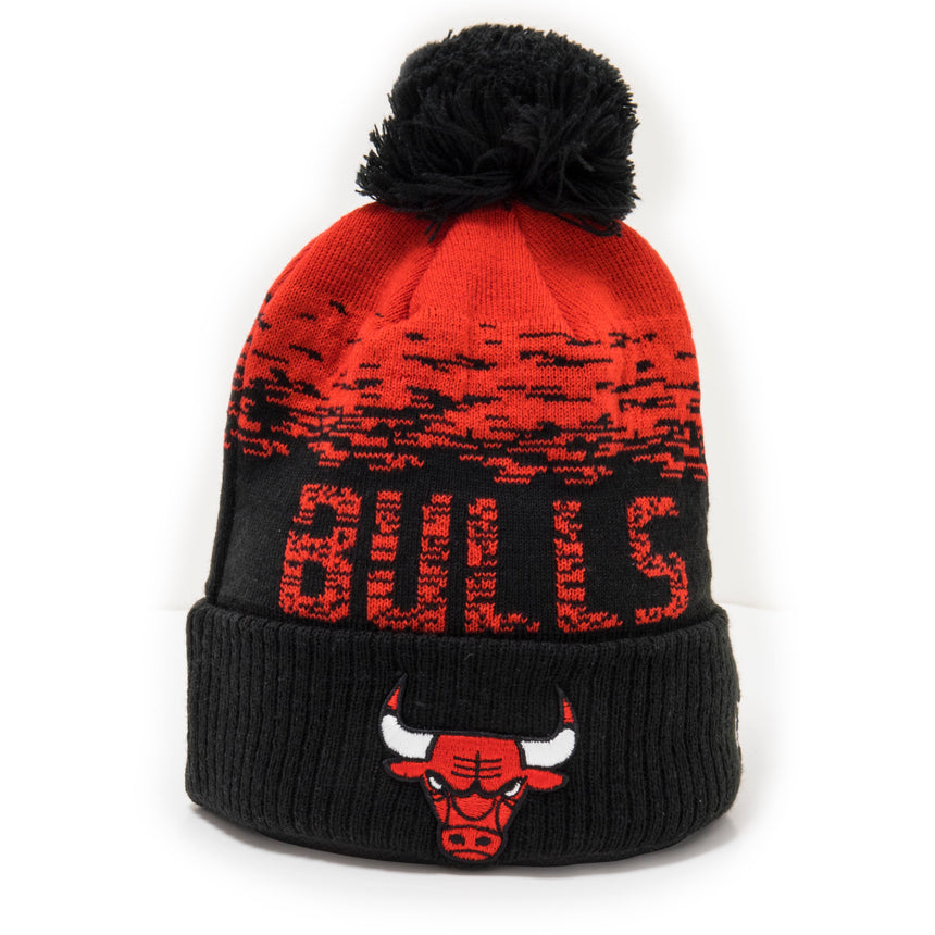 Căciulă beanie Chicago Bulls, tricotată la manșetă, NBA, New Era, multicolor.
