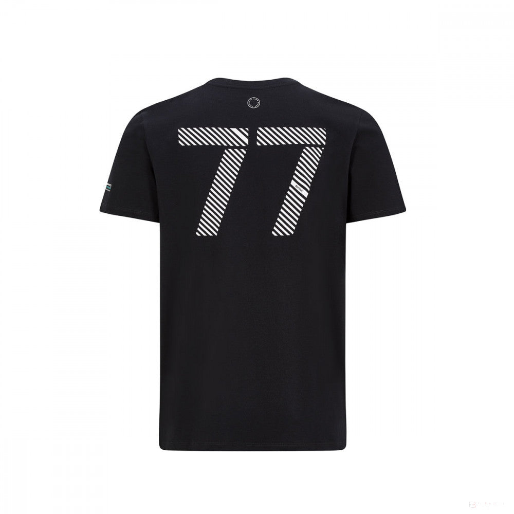 Tricou de Barbat, Mercedes Bottas #77, Negru, 2020 - FansBRANDS®