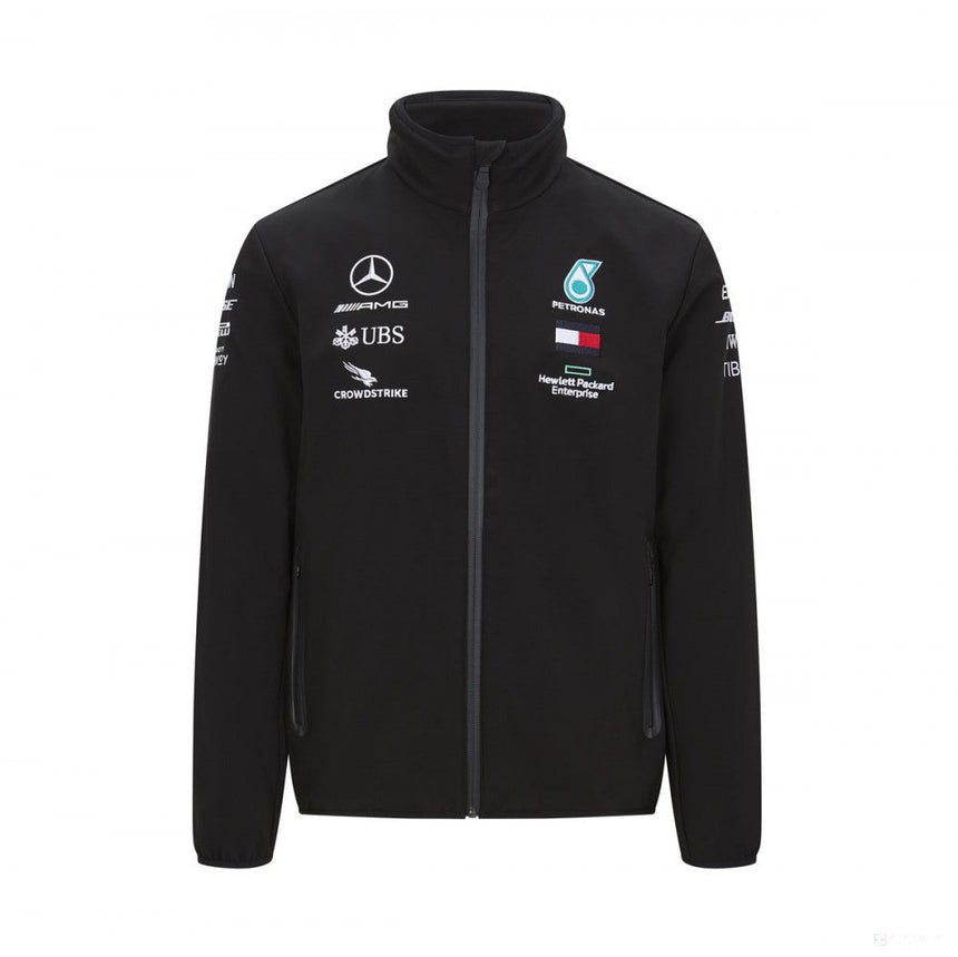 Jachetă Softshell Mercedes, Echipă, Negru, 2020