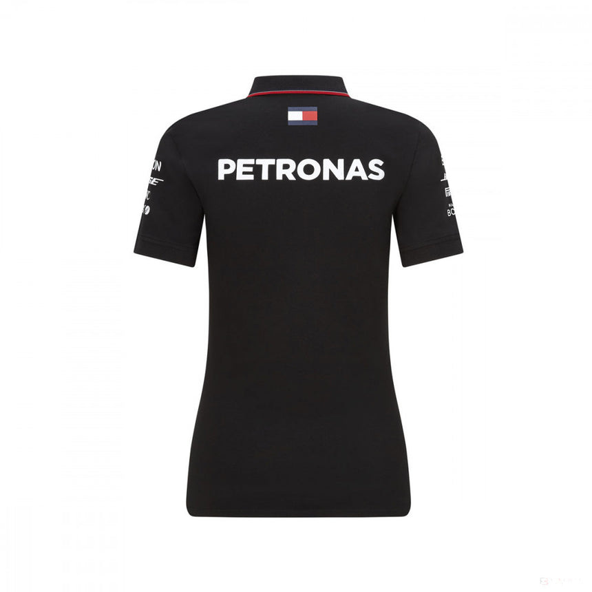 Tricou de Dama cu Guler, Mercedes, Negru, 2020 - FansBRANDS®