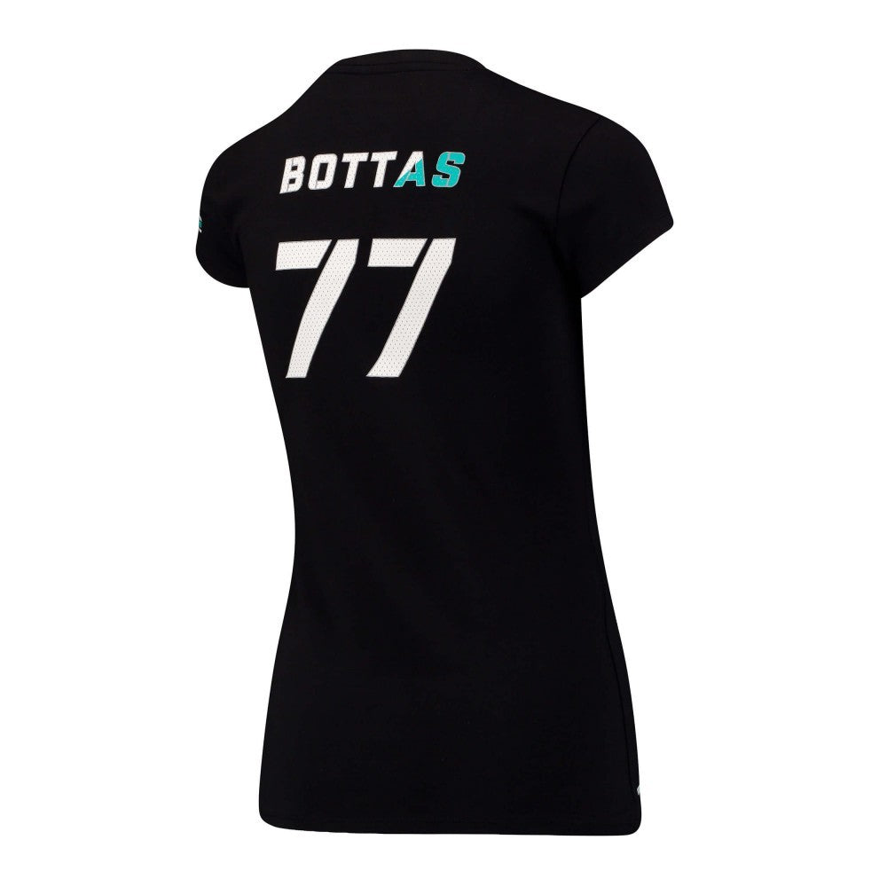 Tricou de Dama Mercedes Valtteri Bottas, Valtteri 77, Negru, 2017 - FansBRANDS®