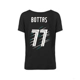 Tricou de Dama Mercedes Valtteri Bottas, Valtteri 77, Negru, 2018 - FansBRANDS®