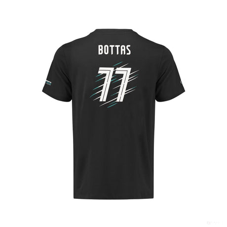 Tricou de Copil Mercedes Valtteri Bottas, Negru, 2018 - FansBRANDS®