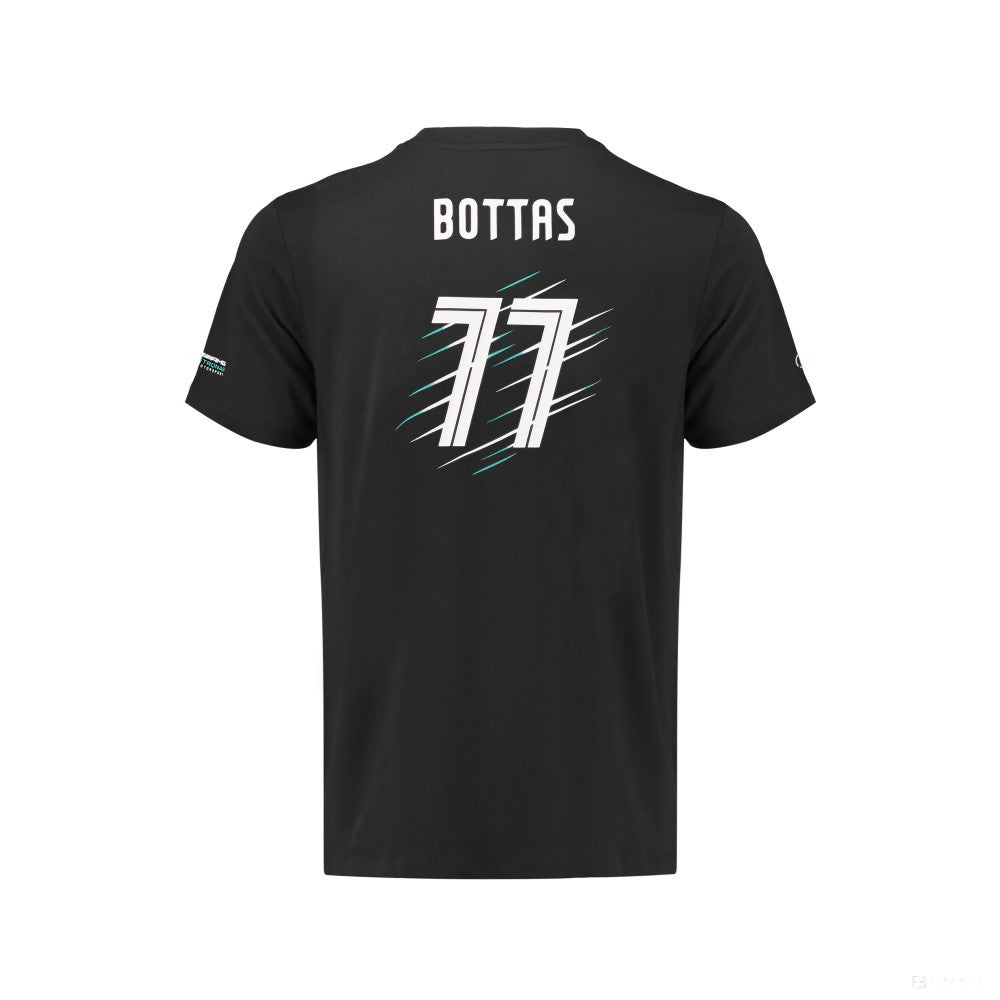 Tricou de Copil Mercedes Valtteri Bottas, Negru, 2018 - FansBRANDS®