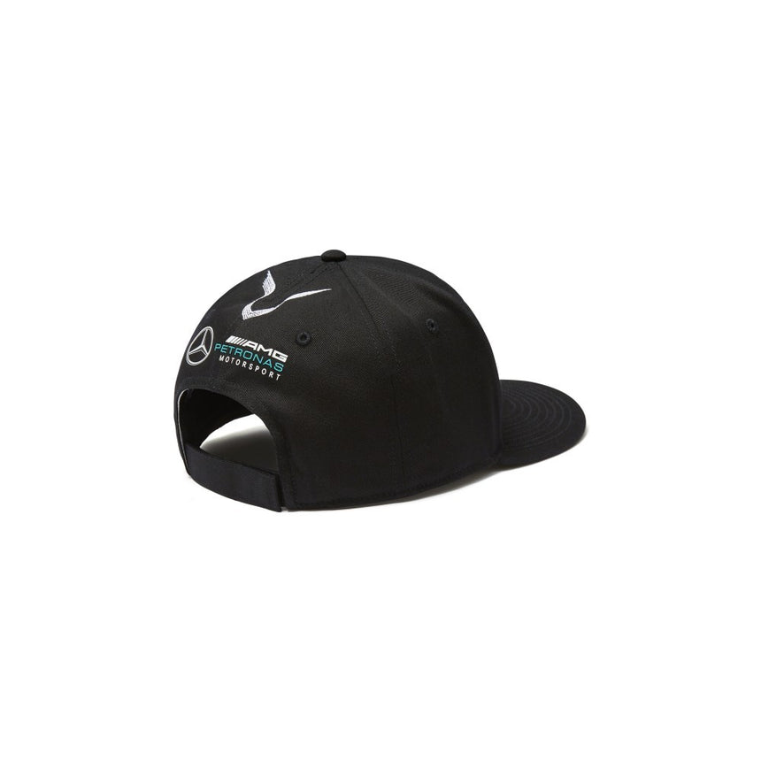 Sapca de Flatbrim Mercedes Lewis Hamilton, Unisex, Negru, 2018 - FansBRANDS®