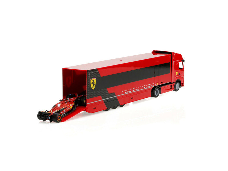 Ferrari kit de modelism, camion de curse, bburago, 1:43, Charles Leclerc, #16, SF-24
