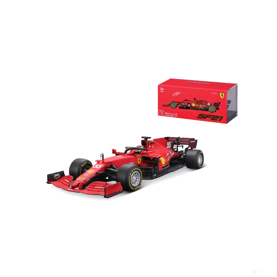 Model Masina, Ferrari SF21 Carlos Sainz, 2021, Rosu, 1:43 - FansBRANDS®