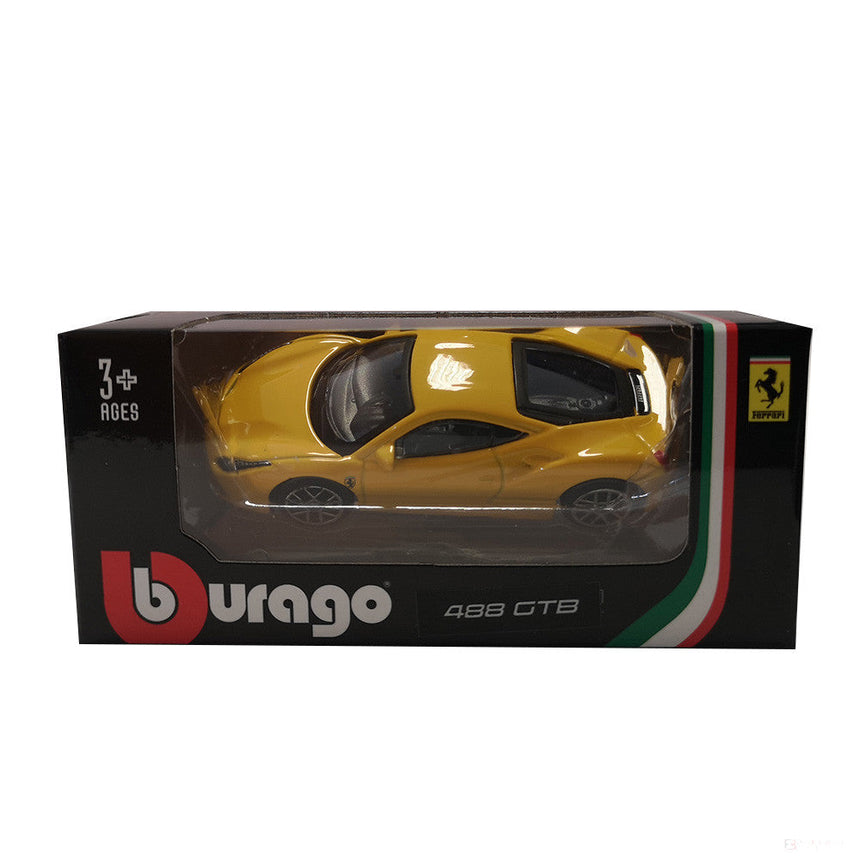 🎁 Model Masina, Ferrari 488 GTB, 2020, Galben, 1:64 (100% off)