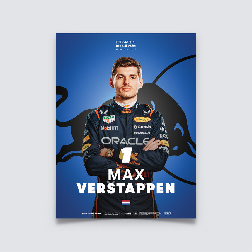 Poster F1 original – Max Verstappen (dimensiune A3)