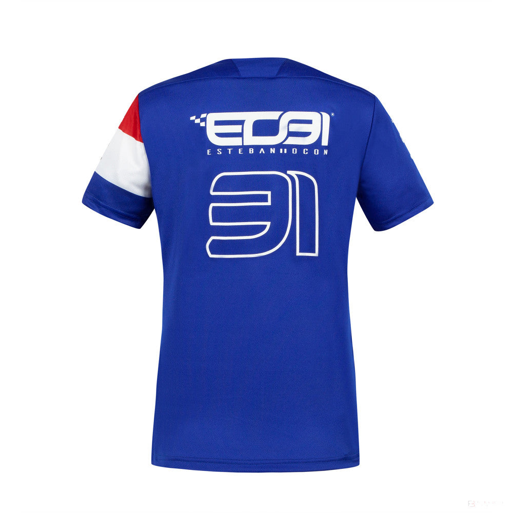 Tricou de Dama, Alpine Esteban Ocon 31, Albastru, 2021 - Team - FansBRANDS®
