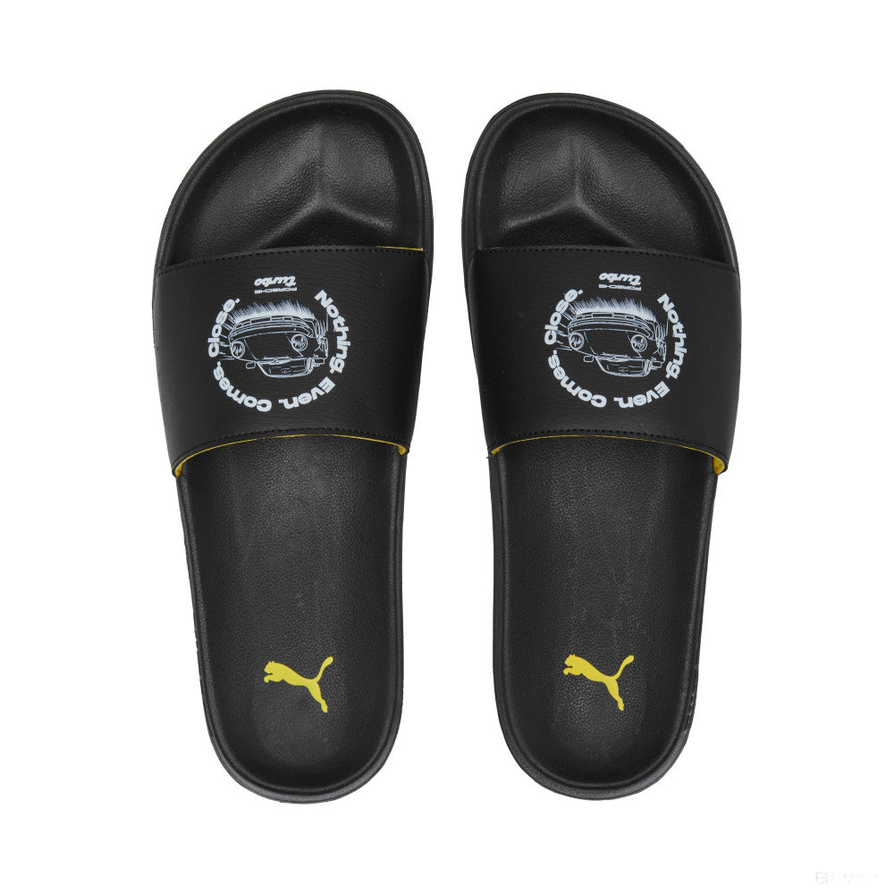 Pantofi de Porsche Legacy Leadcat 2.0 PUMA Negru-Lemon Chrome - FansBRANDS®