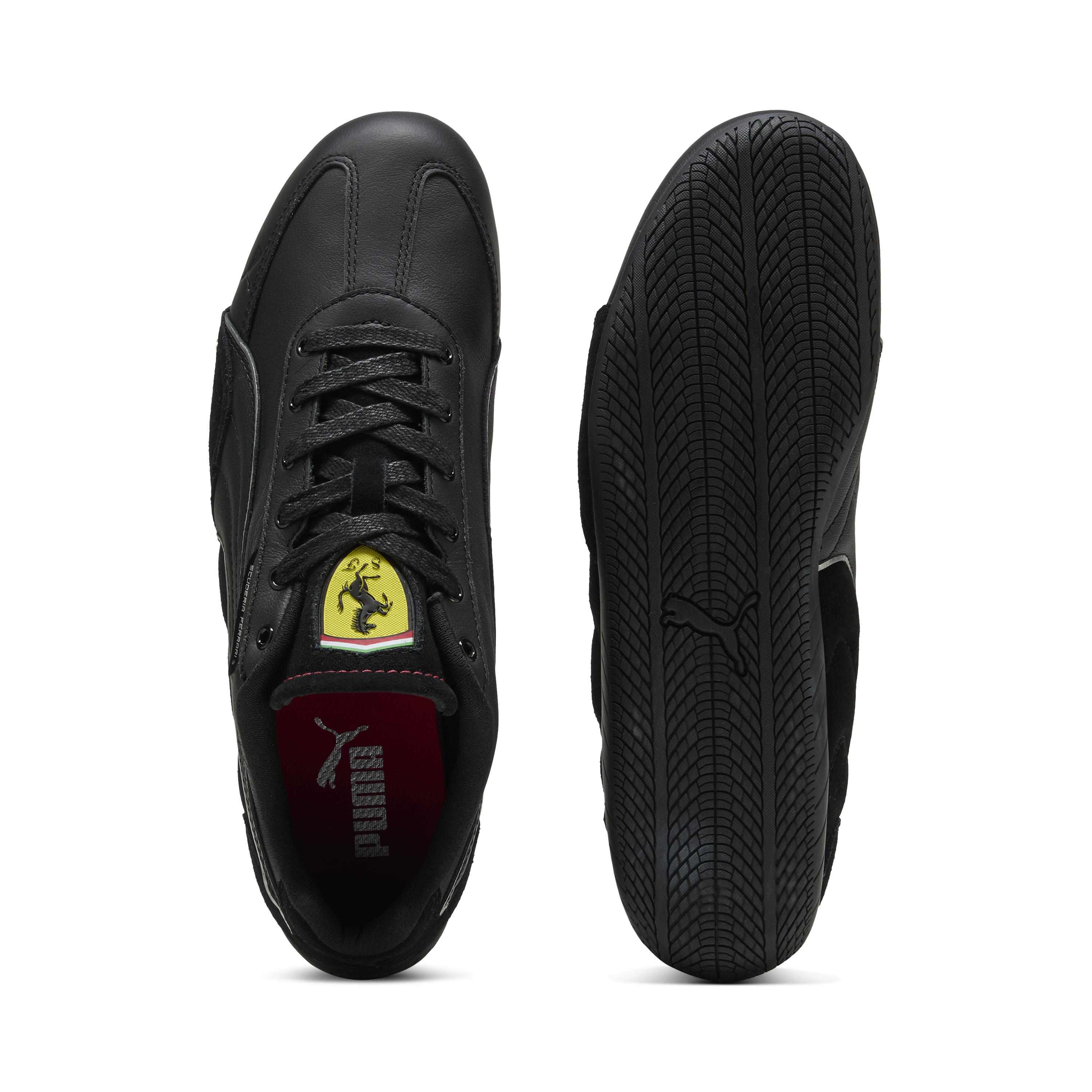 Pantofi Ferrari, Puma, Speedcat, negru-roșu 🔥