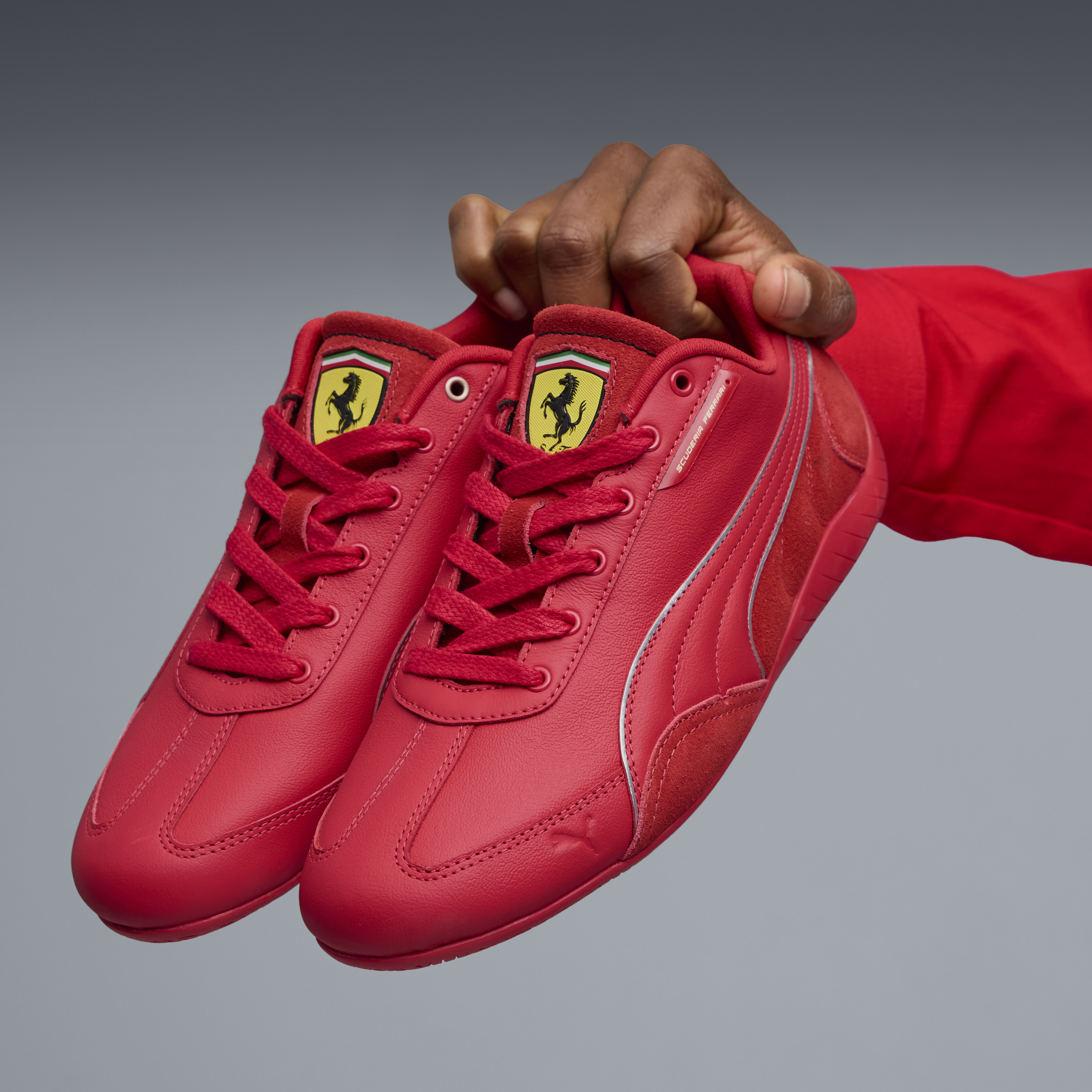 Pantofi Ferrari, Puma, Speedcat, roșu-negru 🔥