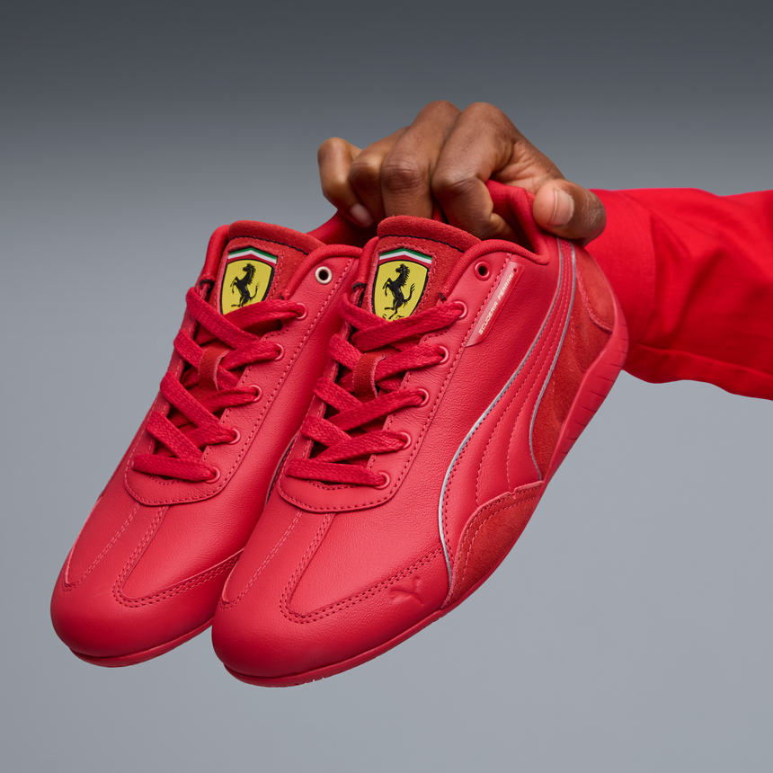 Pantofi Ferrari, Puma, Speedcat, roșu-negru 🔥