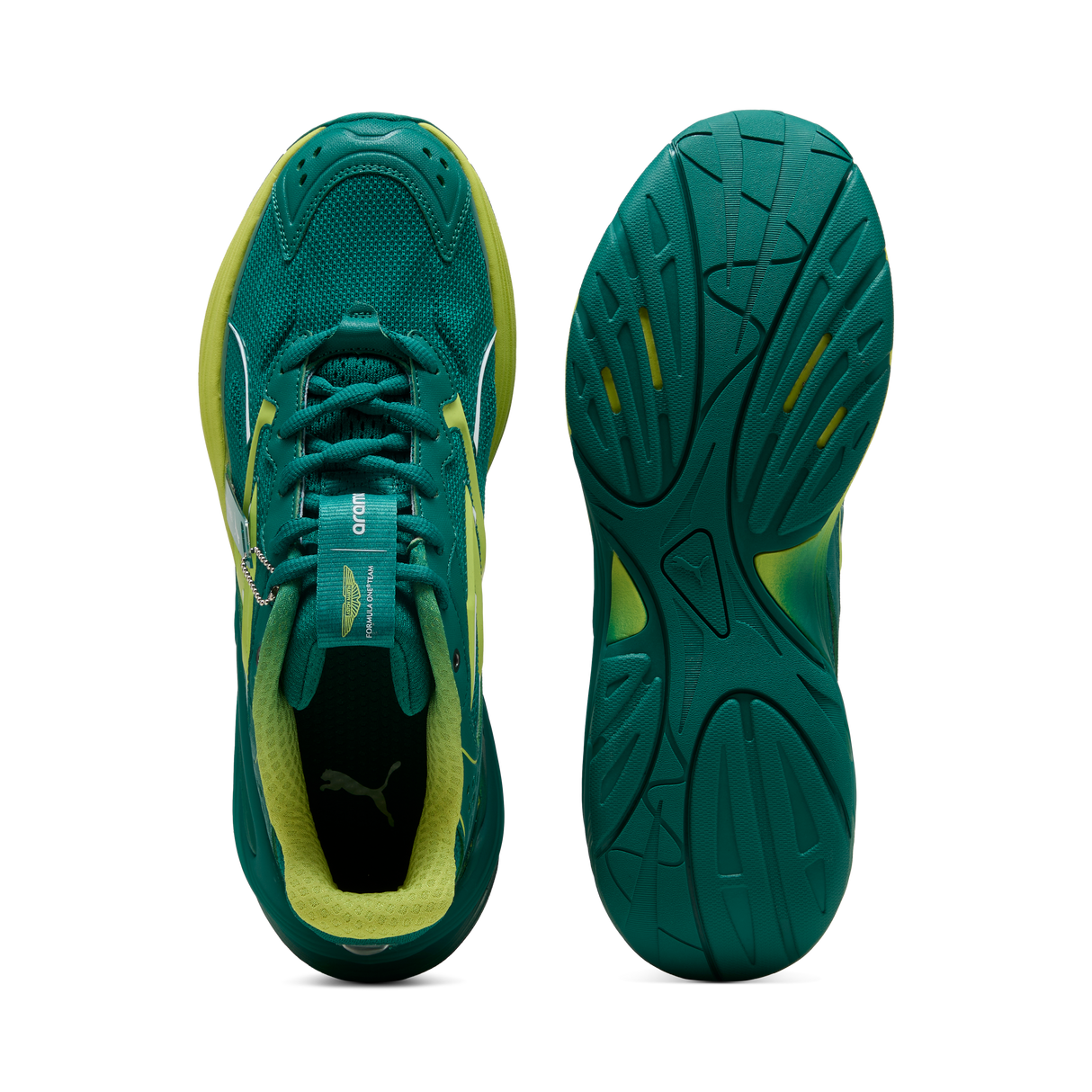 Pantofi Aston Martin, Puma, Inverse Hero, verzi 🔥
