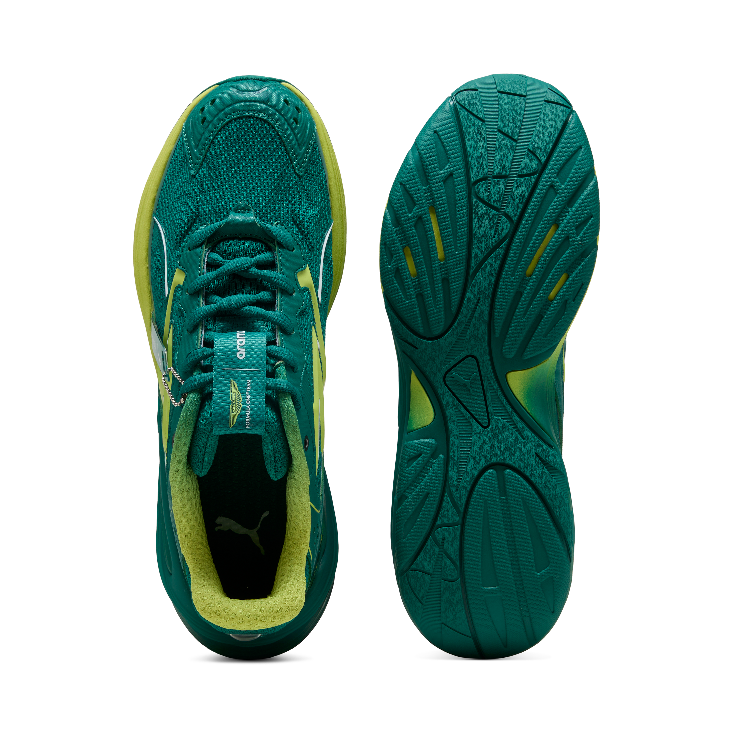Pantofi Aston Martin, Puma, Inverse Hero, verzi 🔥