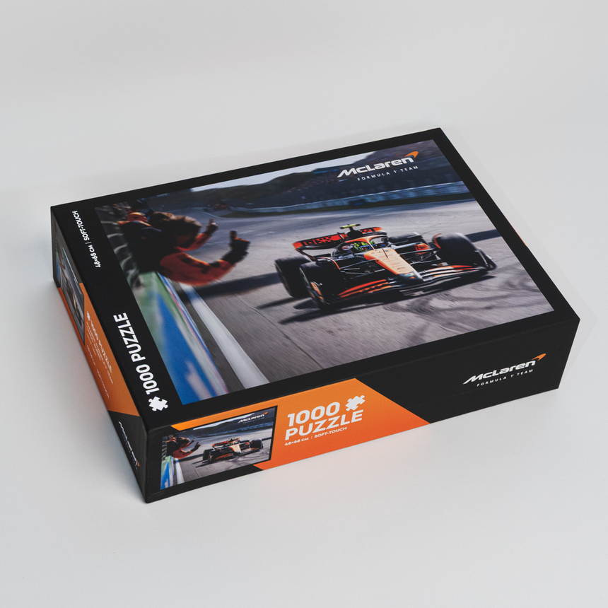 Echipa McLaren Formula 1®, Puzzle, Lando Norris, Poster cu victorie, 1000 piese