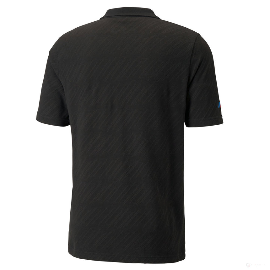 Tricou de Barbat cu Guler, Puma BMW MMS Jacquard, Negru, 2021 - FansBRANDS®