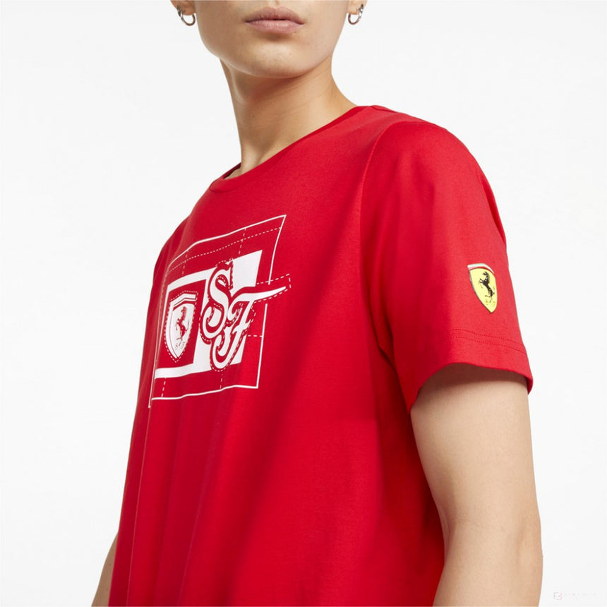 Tricou de Barbat, Puma Ferrari Race, 2022, Rosu - FansBRANDS®
