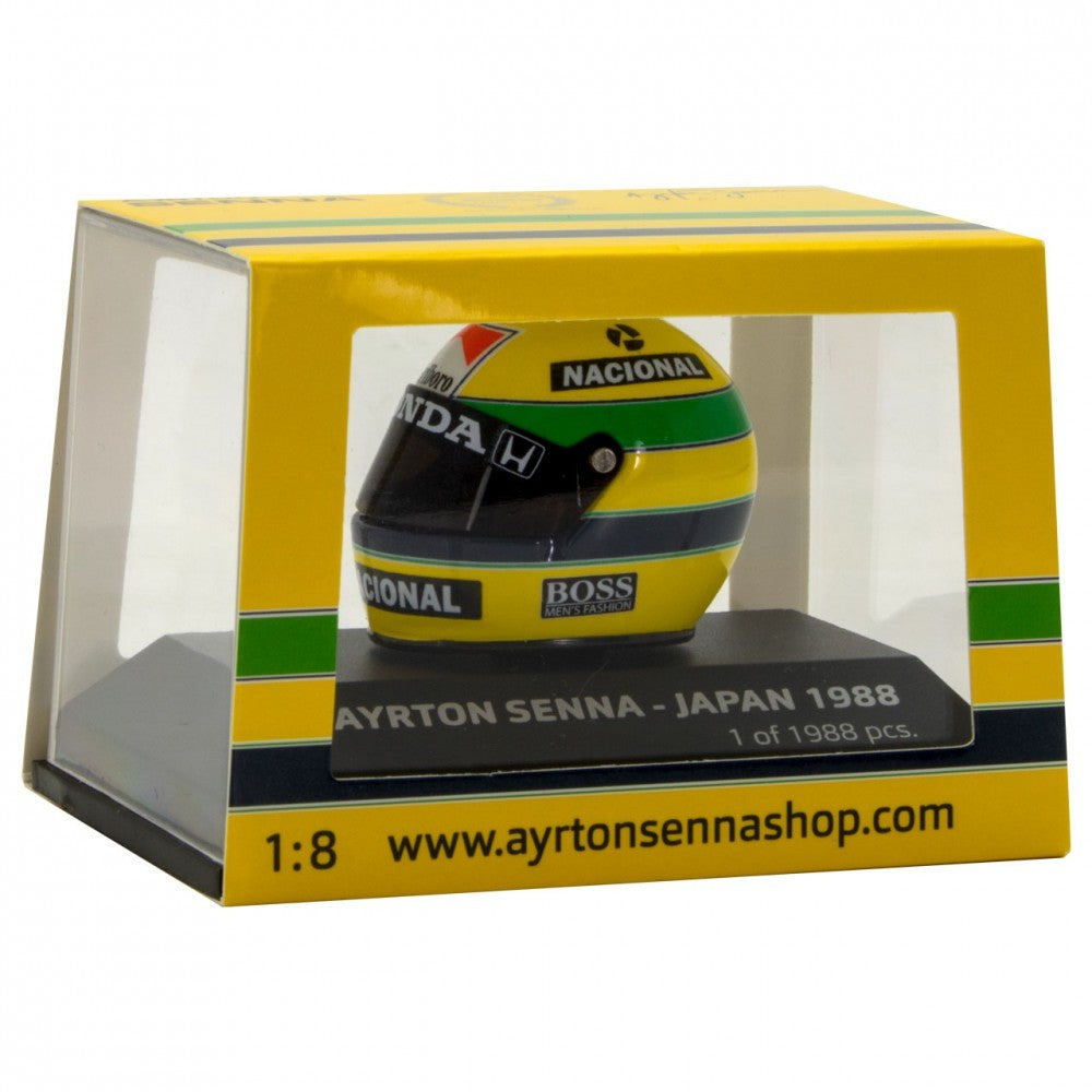 1:8, Senna World Champion Mini Casca, Galben, 1988 - FansBRANDS®