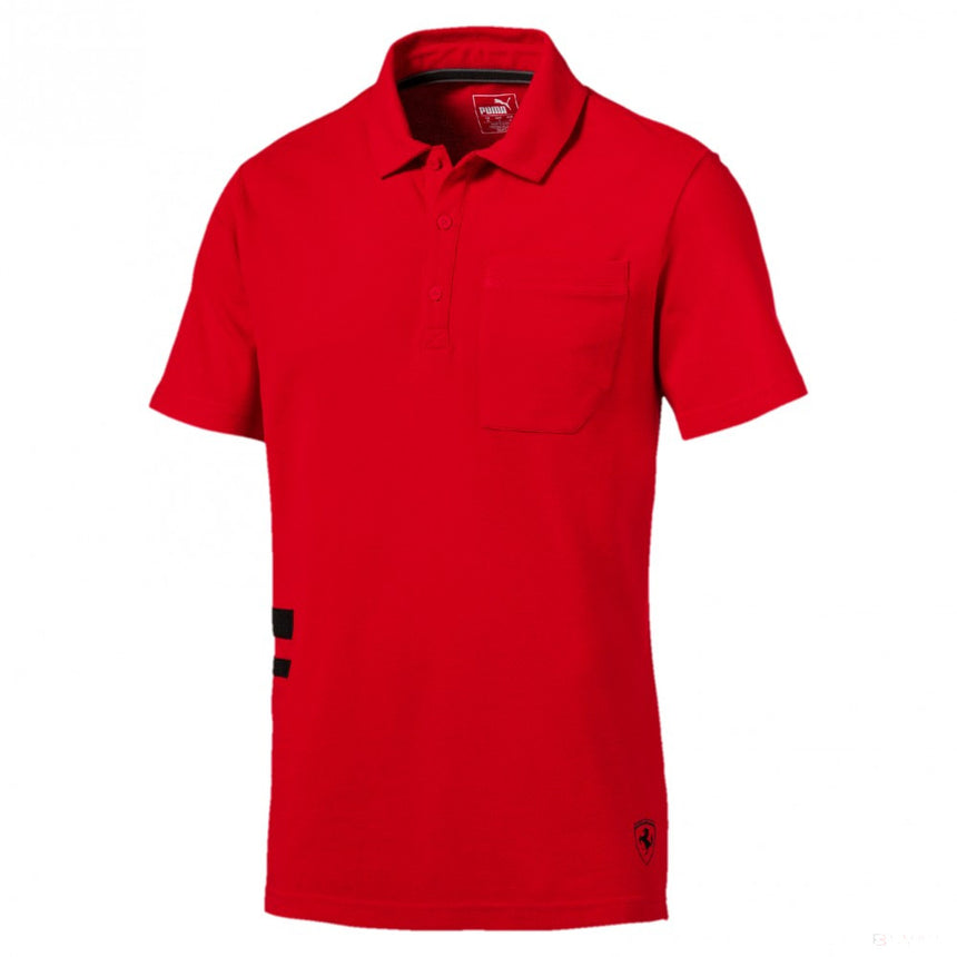 Tricou de Barbat cu Guler, Puma Ferrari Fan Lifestyle, Rosu, 2018 - FansBRANDS®
