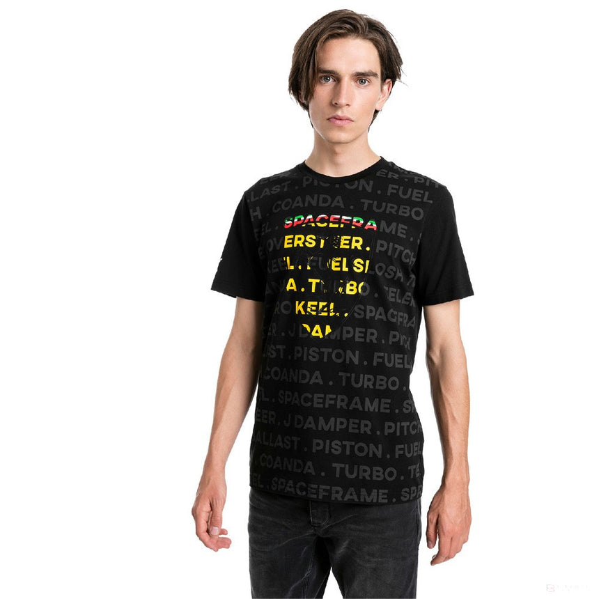 Tricou de Barbat, Puma Ferrari Big Shield, Negru, 2019 - FansBRANDS®
