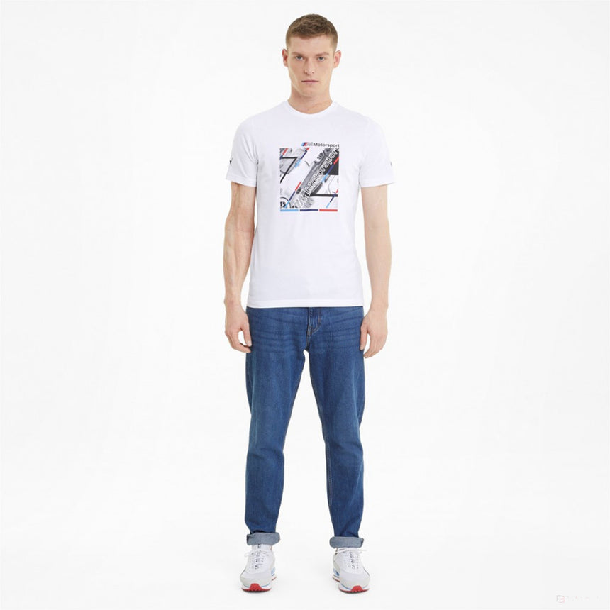 Tricou de Barbat, Puma BMW MMS Graphic, Alb, 2021 - FansBRANDS®