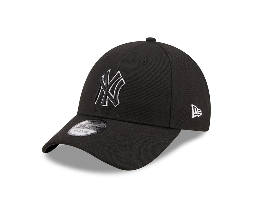 Șapcă New York Yankees, New Era, 9FORTY, contur pop, negru