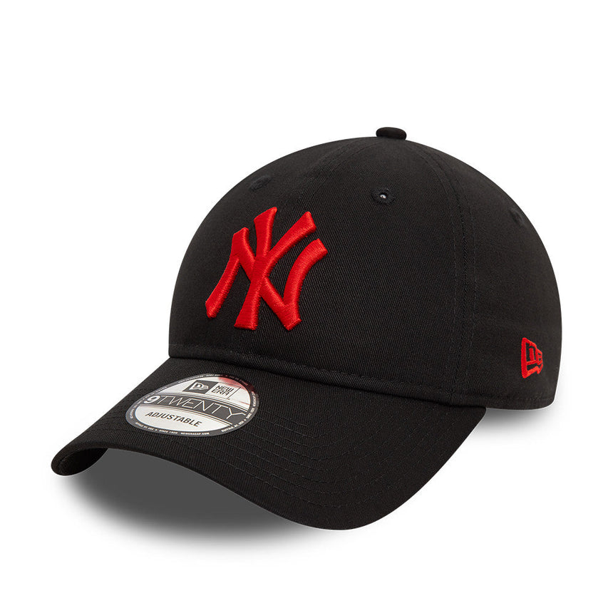 Șapcă New York Yankees, siglă roșie, New Era, 9TWENTY, esențial, negru