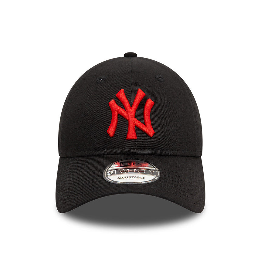 Șapcă New York Yankees, siglă roșie, New Era, 9TWENTY, esențial, negru