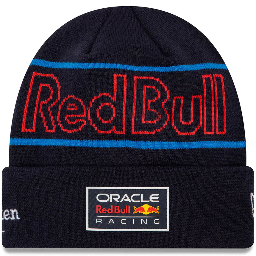 Căciulă de iarnă Red Bull, NEW ERA, Max Verstappen, echipă, albastru, 2024