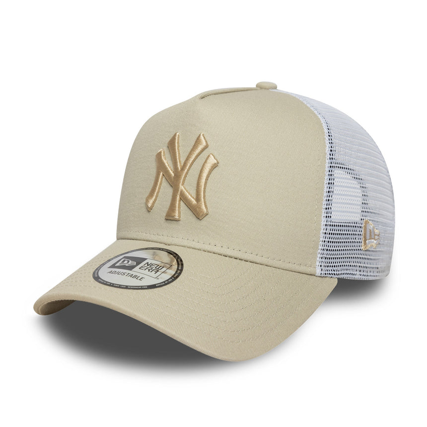 Șapcă New York Yankees, New Era, trucker, esențial, bej