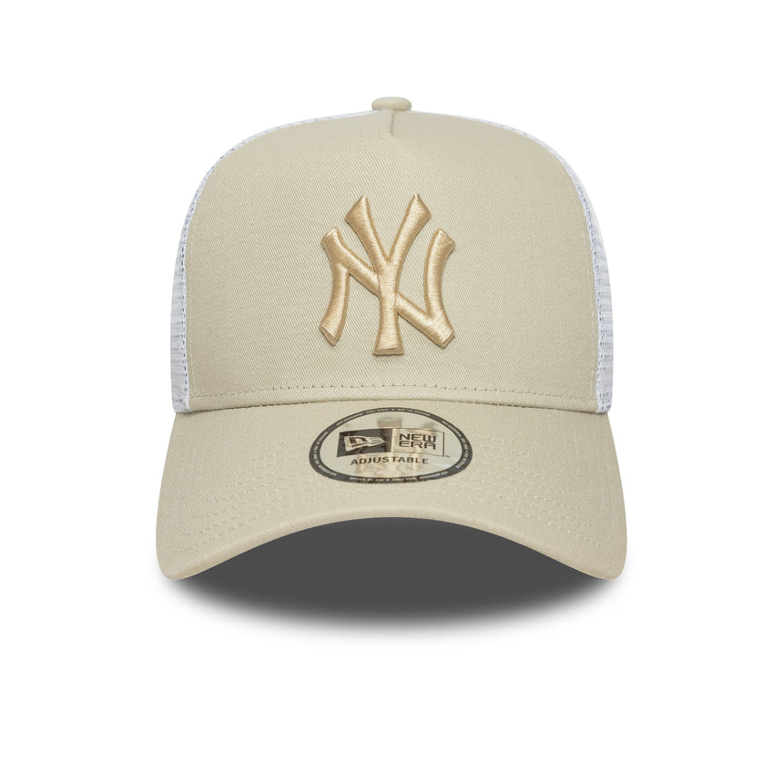 Șapcă New York Yankees, New Era, trucker, esențial, bej