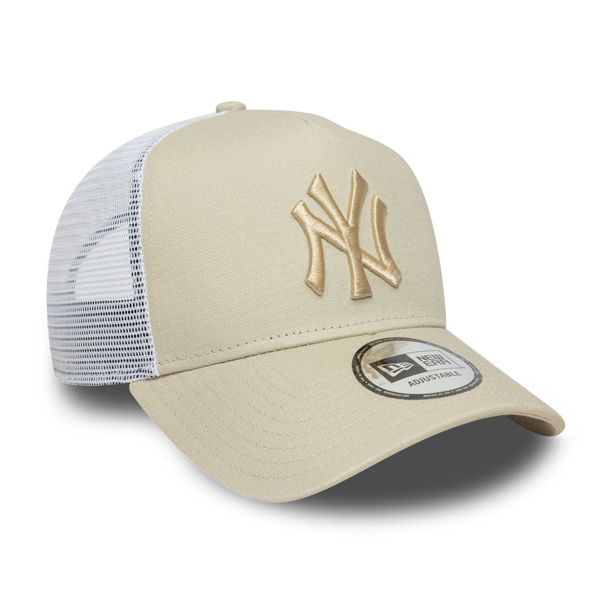 Șapcă New York Yankees, New Era, trucker, esențial, bej