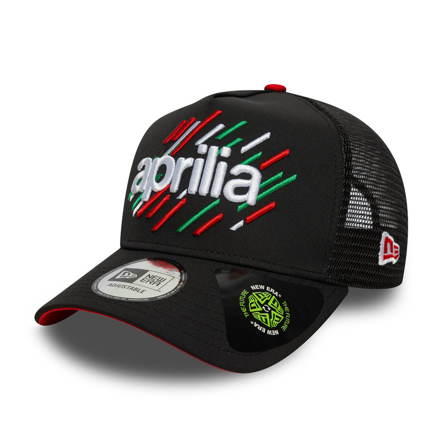Aprilia, șapcă, trucker, A-Frame, negru