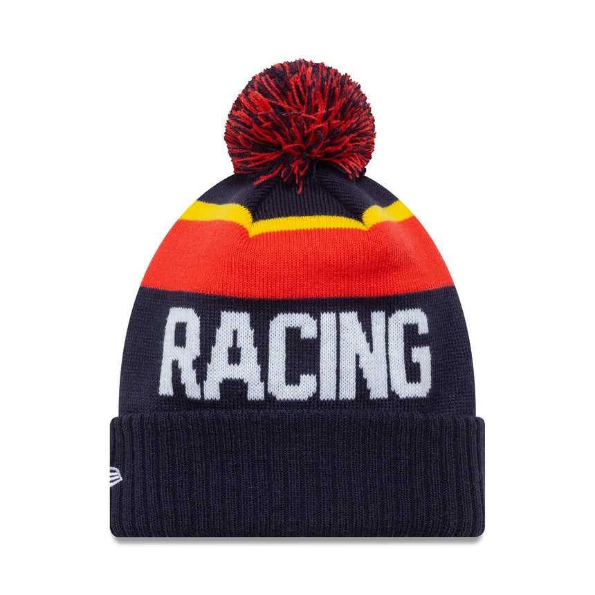 căciulă tricotată Red Bull Racing, logo cu text, New Era, multicolor