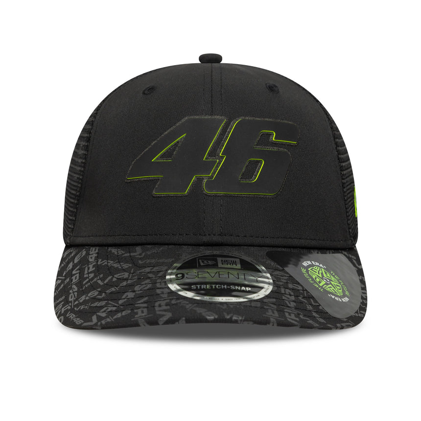 Valentio Rossi #46 șapcă, VR46, durabil, New Era, 9SEVENTY, negru