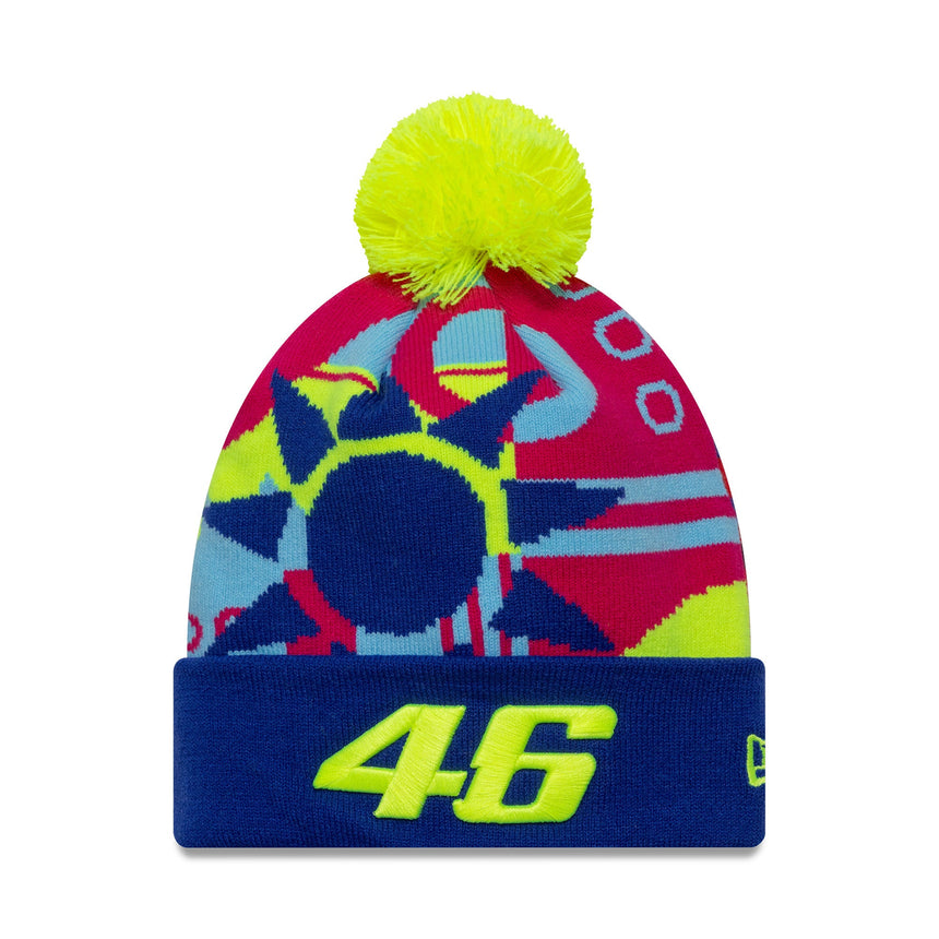 Valentio Rossi #46 caciulă tricotată, VR46, manșetă tricotată, haine pentru fani, New Era, multicolor