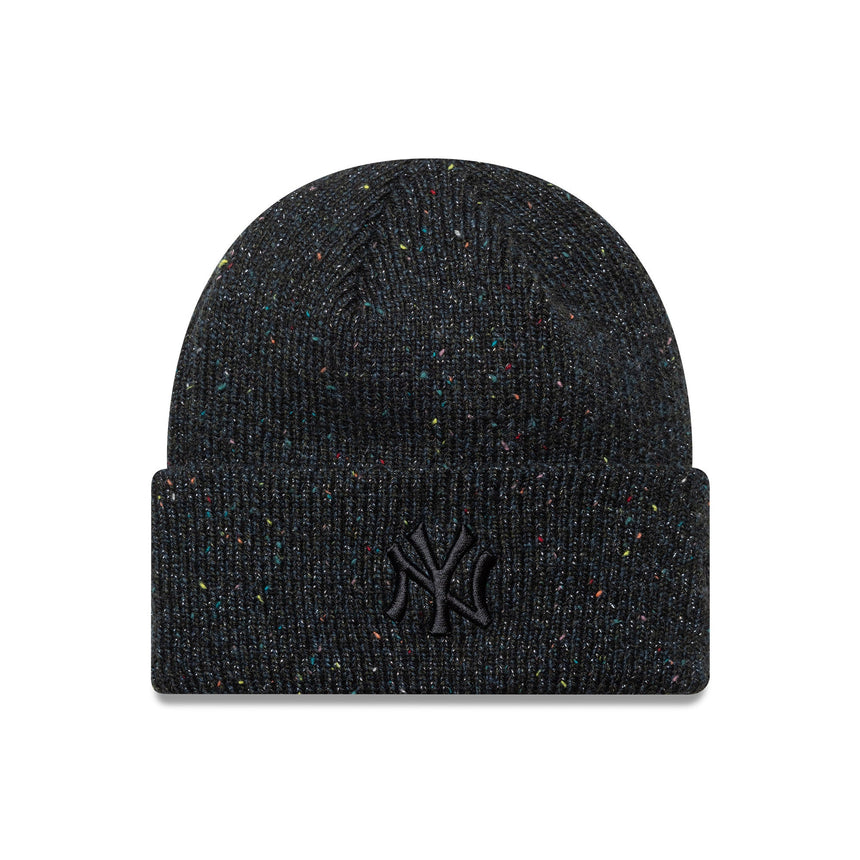 New York Yankees beanie, cu sclipici, New Era, negru