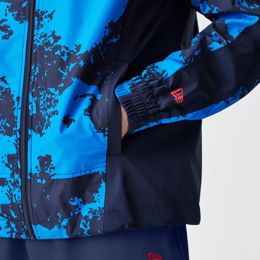 Geacă Red Bull Racing Windrunner, New Era, camuflaj, albastru