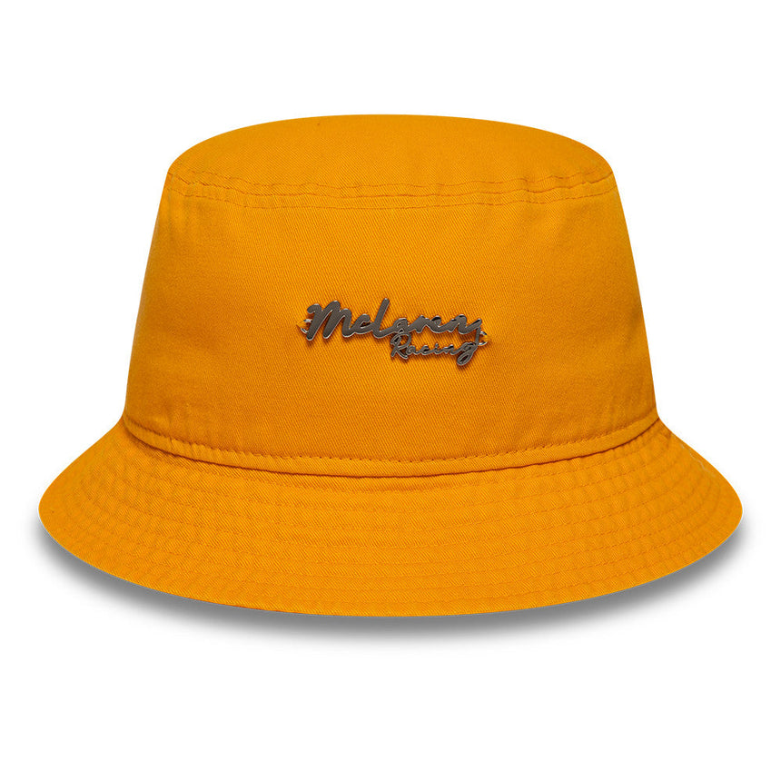 Pălărie bucket McLaren x Reiss, conică, New Era, portocalie