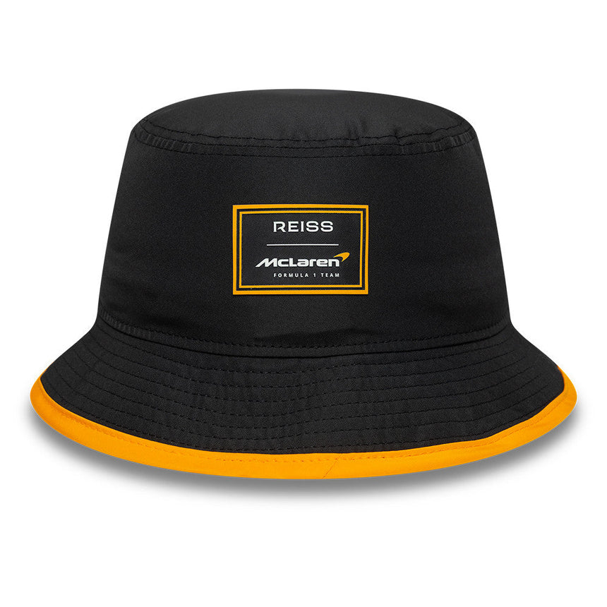 McLaren x Reiss pălărie bucket, de sezon, cu croială conică, New Era, 9FORTY, negru