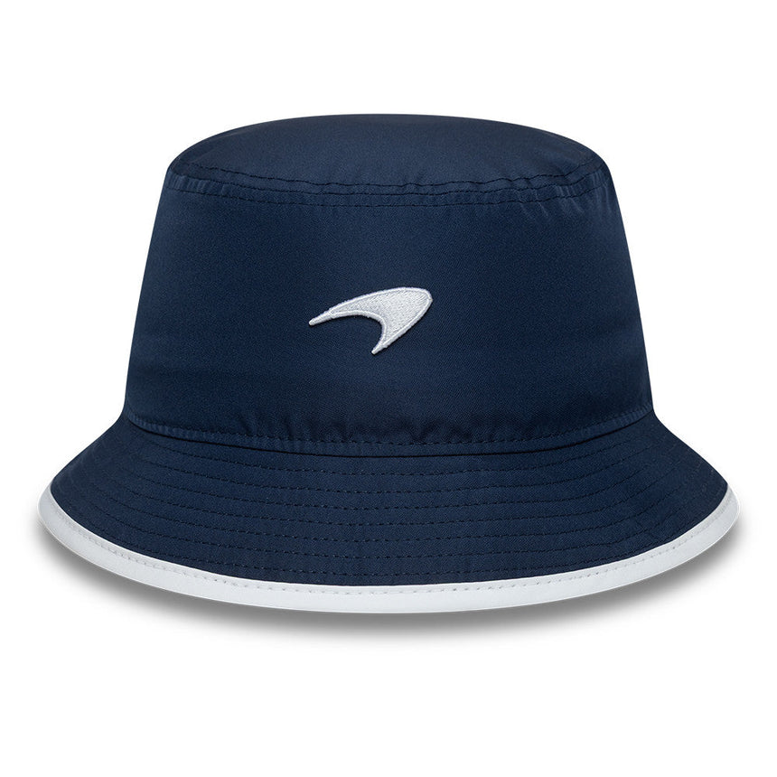 Pălărie tip bucket McLaren x Reiss, sezonieră, conică, New Era, 9FORTY, albastră