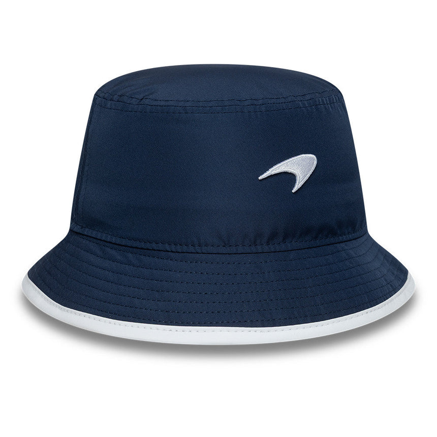 Pălărie tip bucket McLaren x Reiss, sezonieră, conică, New Era, 9FORTY, albastră