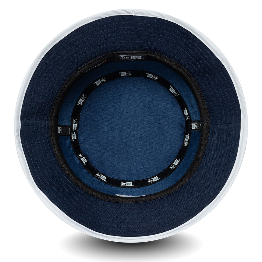 Pălărie tip bucket McLaren x Reiss, sezonieră, conică, New Era, 9FORTY, albastră