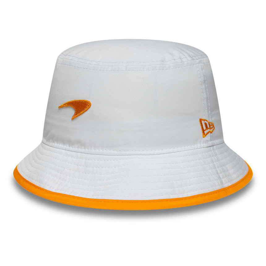 Pălărie bucket McLaren x Reiss, de sezon, conic, New Era, 9FORTY, alb