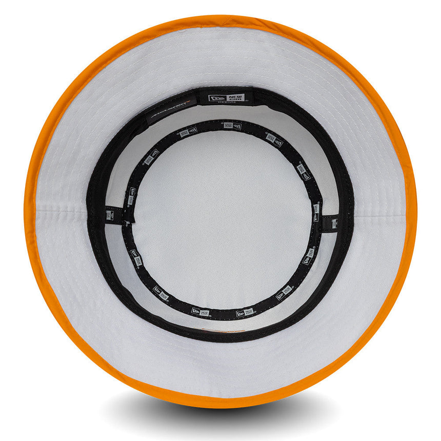 Pălărie bucket McLaren x Reiss, de sezon, conic, New Era, 9FORTY, alb